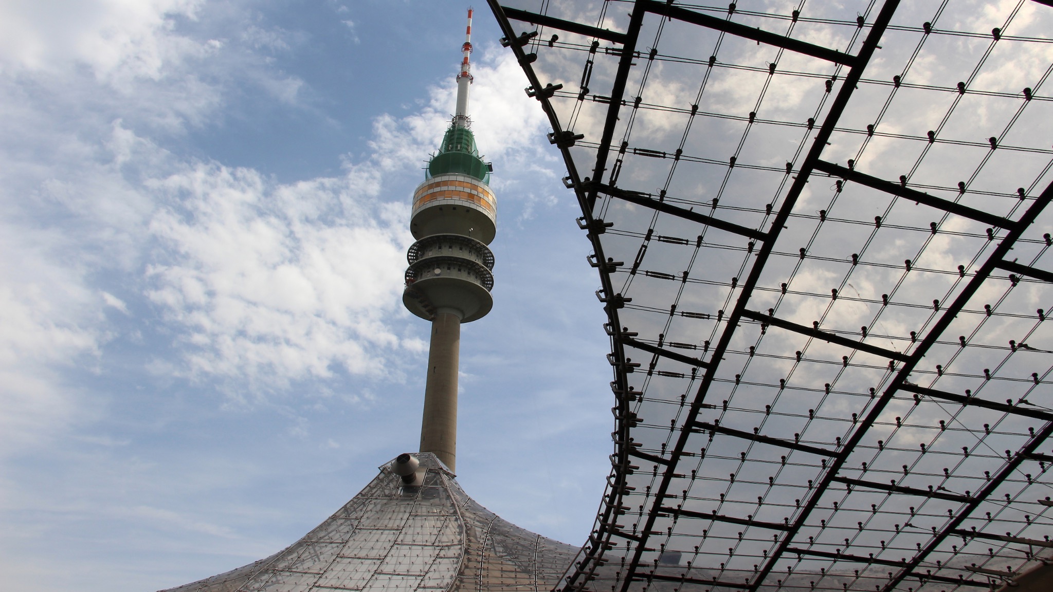 Munich Olympic roof and television tower